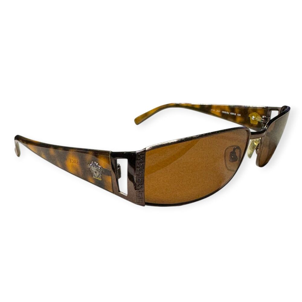 Versace 2021 Tortoise Shell Sunglasses 1006/6U Brown Lenses Rare Vintage